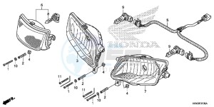 TRX500FE2E TRX500FE2 Europe Direct - (ED) drawing HEADLIGHT