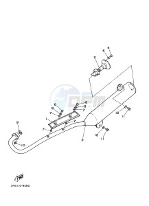 YFM125A YFM125GB GRIZZLY 125 (1PY2 1PY3 1PY1) drawing EXHAUST