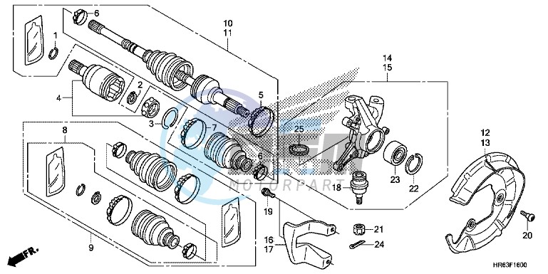 FRONT KNUCKLE/ FRONT DRIVE SHAFT