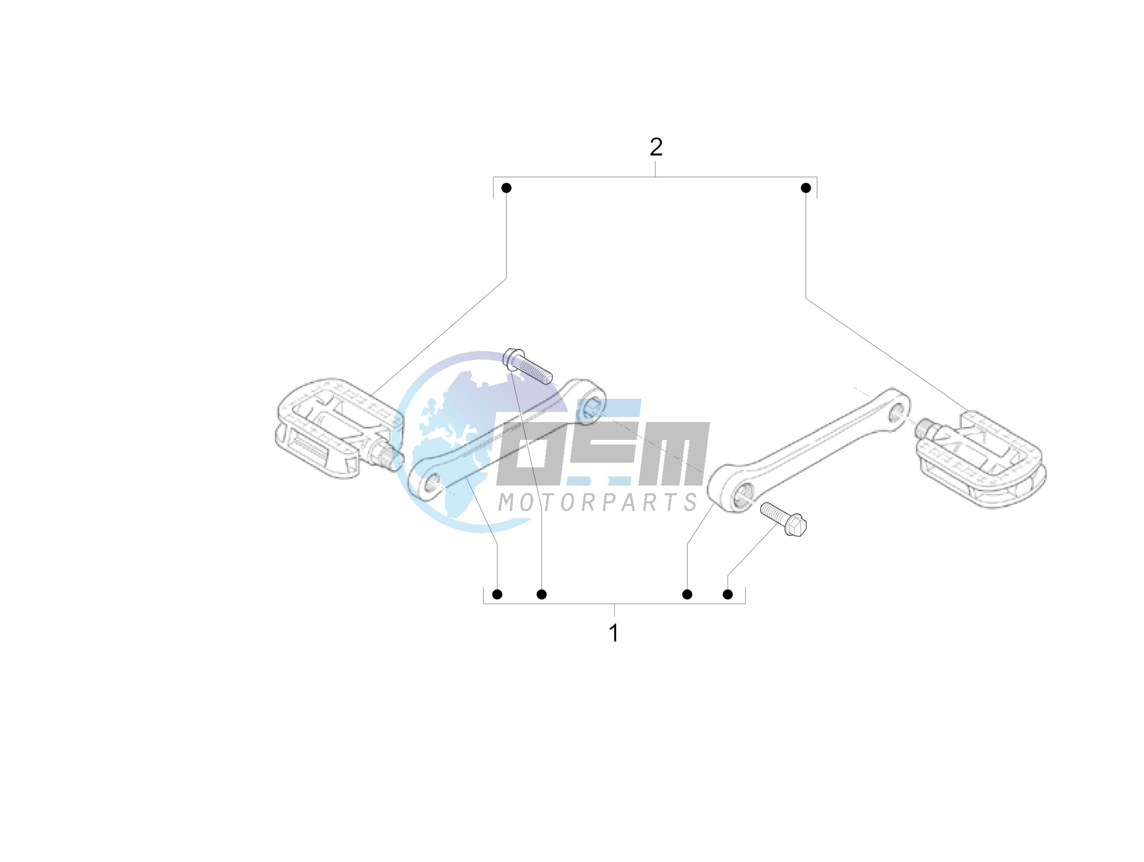 Control pedals - Levers