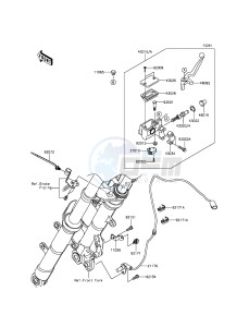 NINJA_300_ABS EX300BDF XX (EU ME A(FRICA) drawing Front Master Cylinder