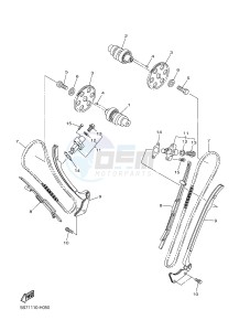 XVS950CR BOLT C-SPEC (B33J) drawing CAMSHAFT & CHAIN