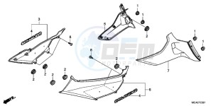 GL1800G GOLDWING 2ED drawing SIDE COVER (GL1800C/D/E/F/G)