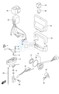 DF 250 drawing PTT Switch/Engine Control Unit SS Model