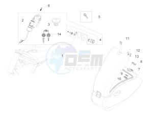 California 1400 Touring SE ABS 1380 drawing Locks