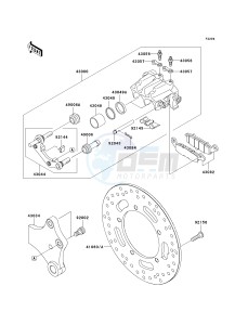 VN 900 C [VULCAN 900 CUSTOM] (7F-9FA) C9FA drawing REAR BRAKE