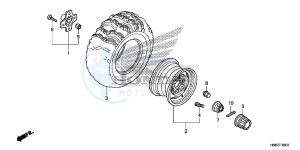 TRX680FAH Europe Direct - (ED) drawing REAR WHEEL