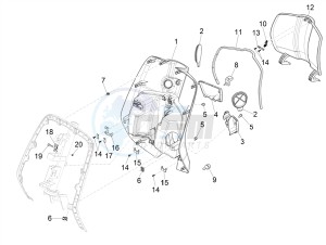 PRIMAVERA 50 4T-3V NOABS E4 (APAC) drawing Front glove-box - Knee-guard panel