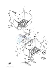 YFM700FWAD GRIZZLY EPS (2UD5) drawing STAND & FOOTREST