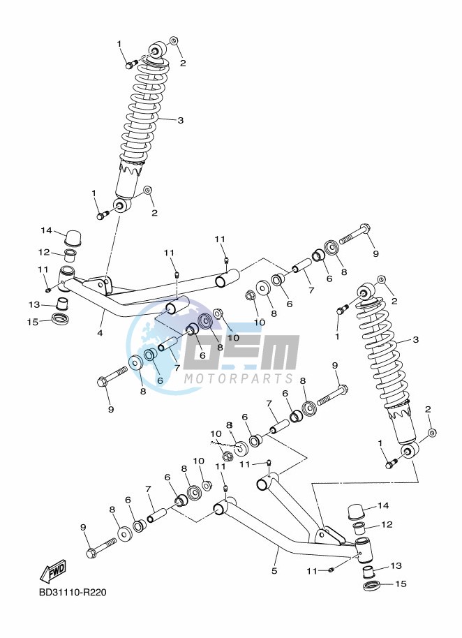 FRONT SUSPENSION & WHEEL