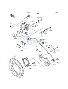 VERSYS 1000 KLZ1000BFF FR GB XX (EU ME A(FRICA) drawing Rear Brake