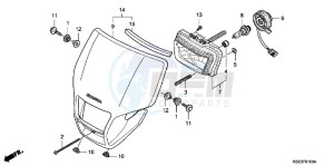 CRF250XC drawing HEADLIGHT