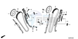 VT750SB drawing CAM CHAIN/ TENSIONER