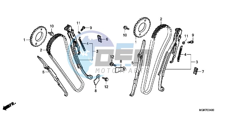 CAM CHAIN/ TENSIONER