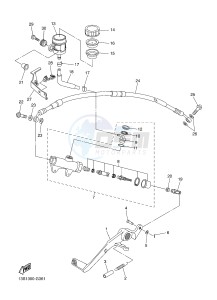 YZF-R6 600 R6 (2CXH) drawing REAR MASTER CYLINDER