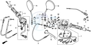 CB1100SF drawing SWITCH/CABLE