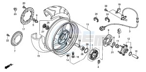 NT700V drawing REAR WHEEL