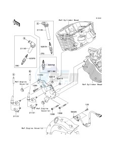 VN 900 B [VULCAN 900 CLASSIC] (6F-9F) B9F drawing IGNITION SYSTEM