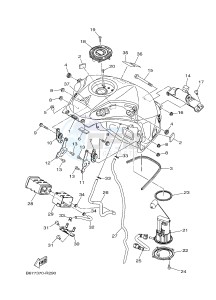 MTN1000 MT-10 MT-10 (B677) drawing FUEL TANK