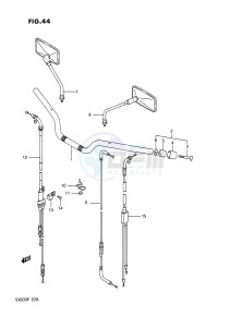 VX800 (E28) drawing HANDLEBAR