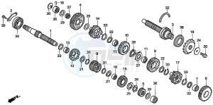 CBF600S drawing TRANSMISSION (CBF600S6/SA6/N6/NA6)