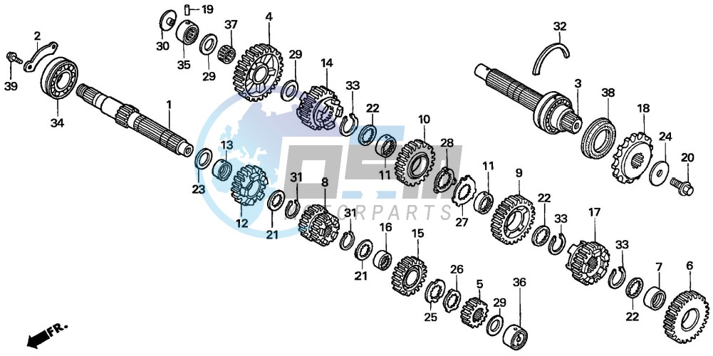 TRANSMISSION (CBF600S6/SA6/N6/NA6)