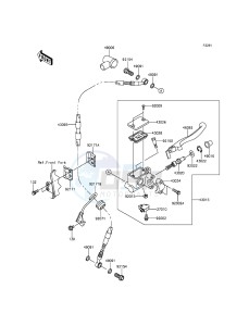 KLX250 KLX250SGF XX (EU ME A(FRICA) drawing Front Master Cylinder