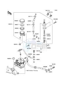 ER-6n ABS ER650B6F GB XX (EU ME A(FRICA) drawing Rear Master Cylinder