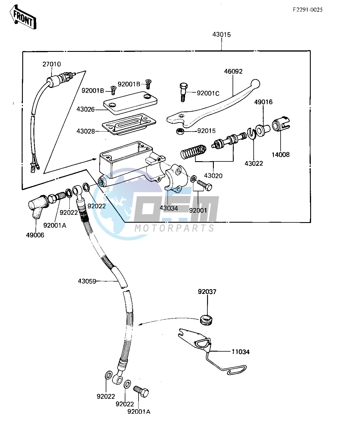 FRONT MASTER CYLINDER