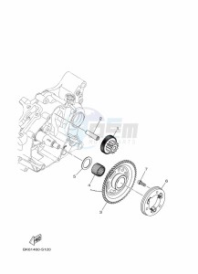 YZF125-A YZF-R125 (B5G2) drawing STARTER CLUTCH