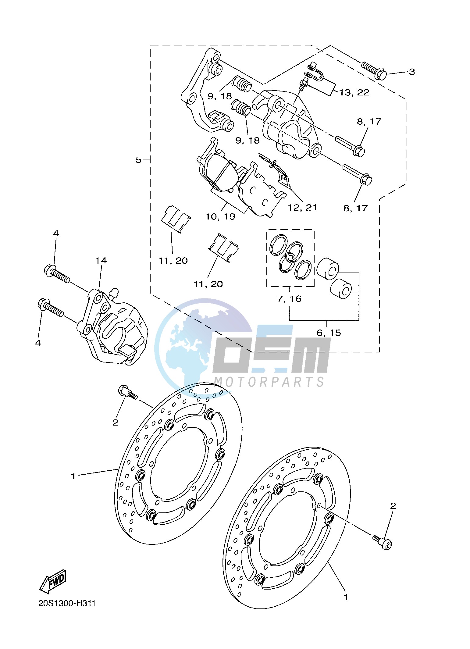 FRONT BRAKE CALIPER