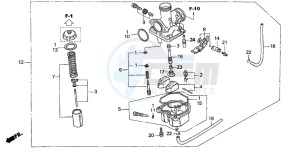 CRF80F 100 drawing CARBURETOR (CRF100F)