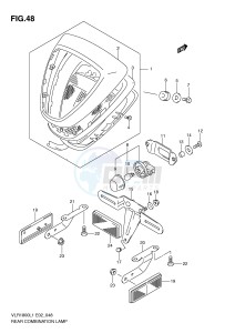 VLR1800 (E2) drawing REAR COMBINATION LAMP (VLR1800L1 E24)