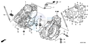 CRF250ME CRF250M UK - (E) drawing CRANKCASE