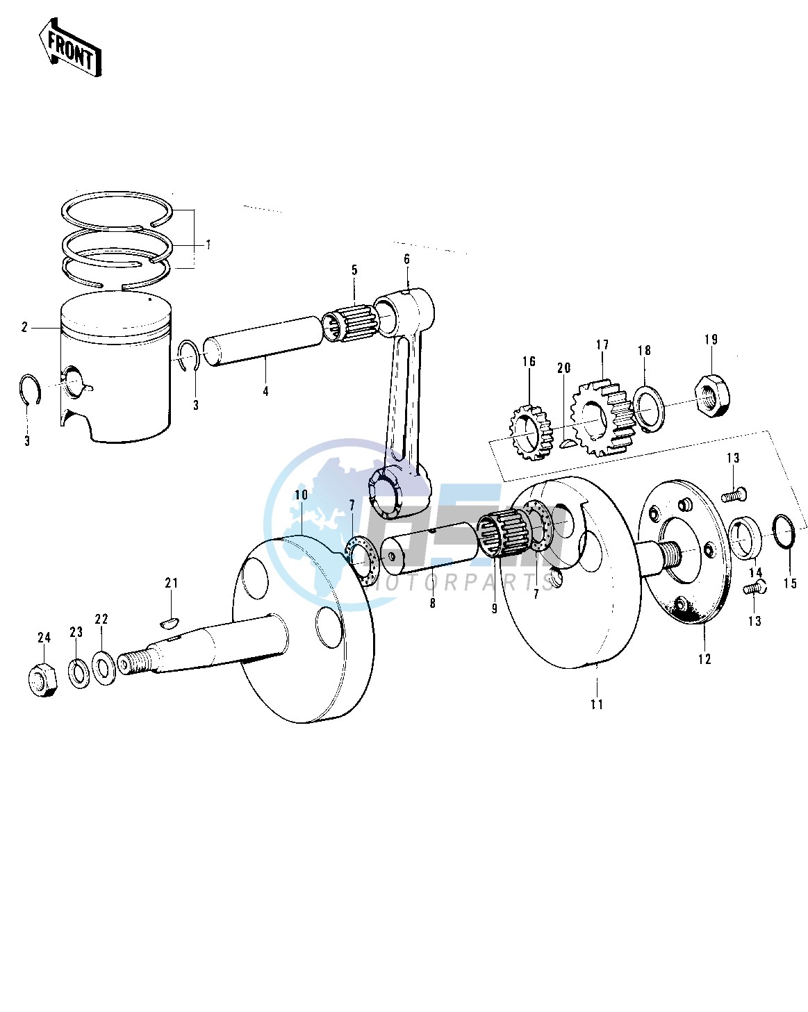 CRANKSHAFT_PISTON -- 73-75 F11_F11-A_F11-B- -