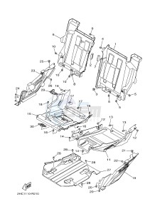 YXZ1000ES YXZ10YMSH YXZ1000R EPS SPECIAL EDITION (2HCF) drawing SIDE COVER