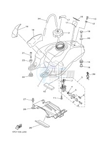 YFZ450 YFZ450D (1PD5 1PD6) drawing FUEL TANK