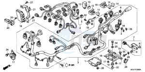 CBR600FC drawing WIRE HARNESS