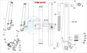 Shiver 750 PA (AA, JP, MAL, T) drawing Front fork III