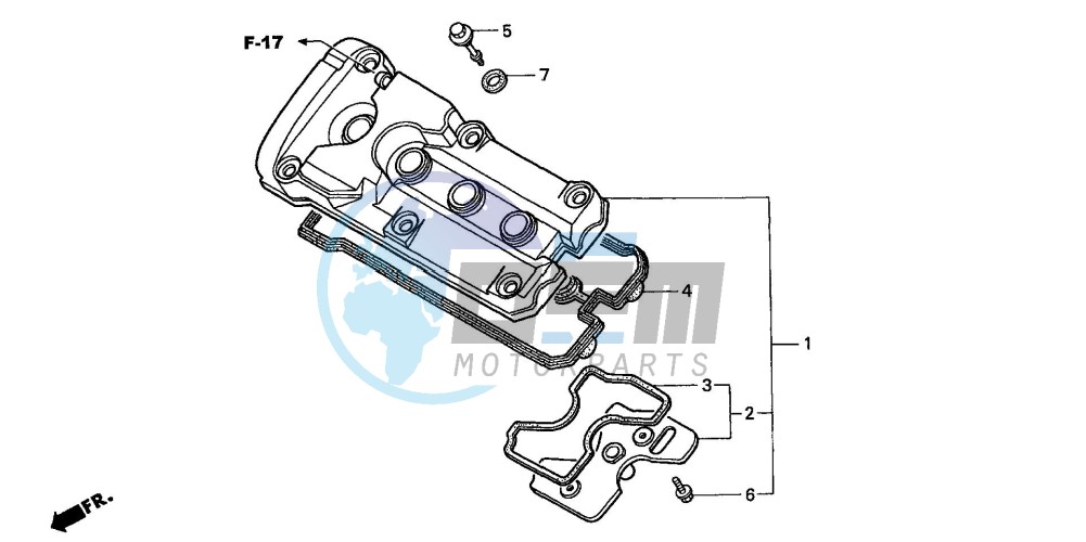 CYLINDER HEAD COVER (CB600F2/F22)