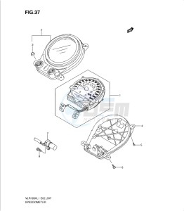 VLR1800 drawing SPEEDOMETER (VLR1800L1 E2)