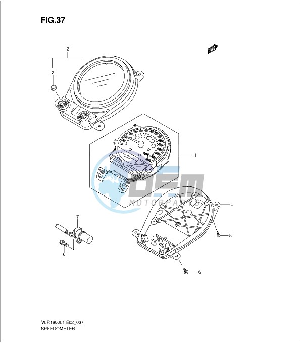 SPEEDOMETER (VLR1800L1 E2)