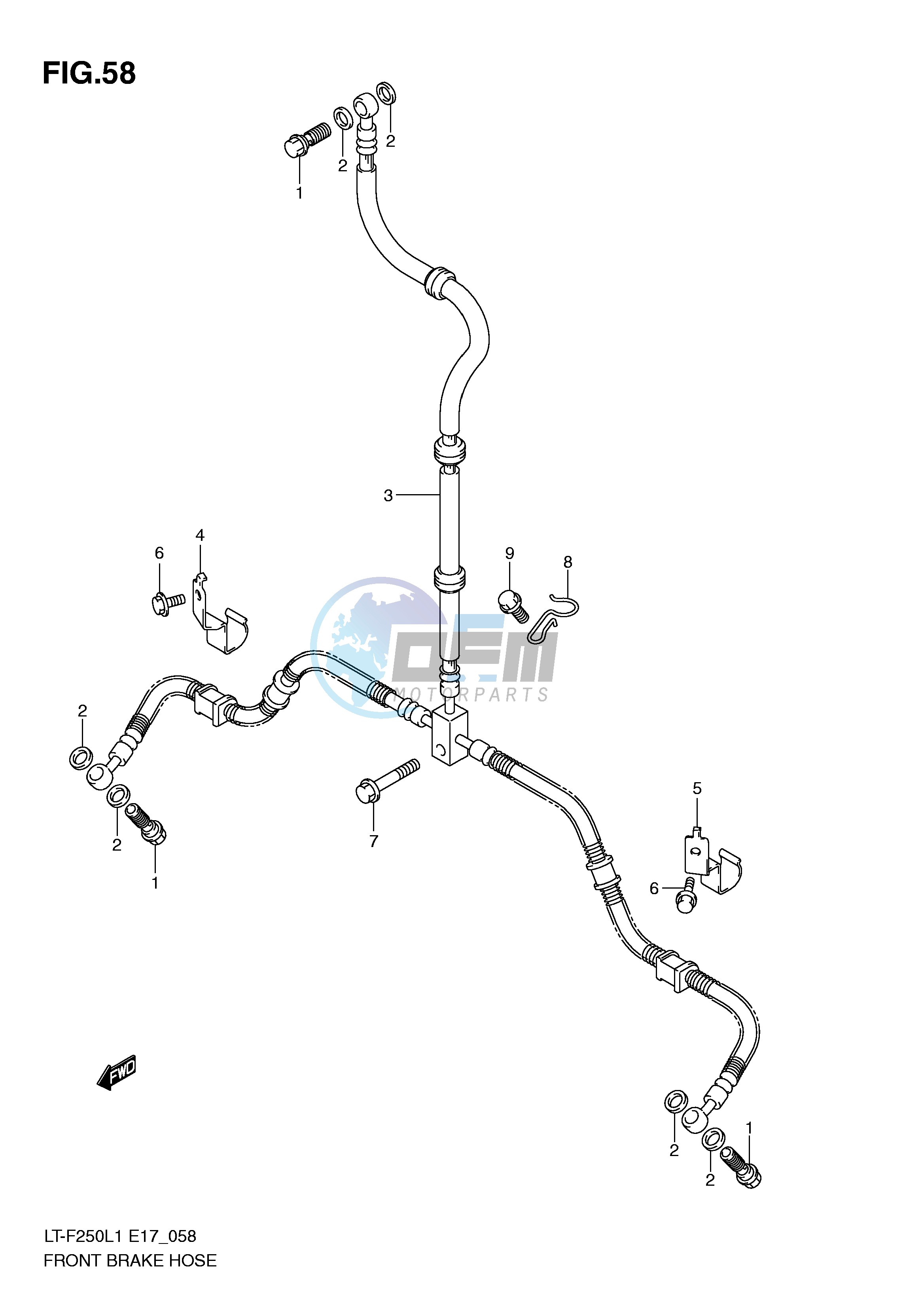 FRONT BRAKE HOSE