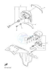 FZ1-N FZ1 (NAKED) 1000 (1EC4 1EC5 1EC6) drawing TAILLIGHT