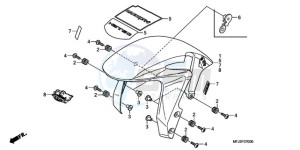 CBR600RA9 Korea - (KO / ABS) drawing FRONT FENDER