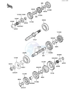 ZX 1000 B [NINJA ZX-10] (B1-B2) [NINJA ZX-10] drawing TRANSMISSION