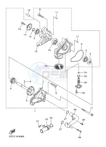 XVS1300A MIDNIGHT STAR (1CS5) drawing WATER PUMP