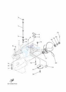 F40HETL drawing LOWER-CASING-x-DRIVE-2