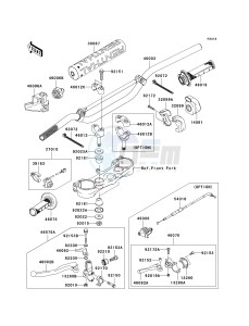 KX 250 T [KX250F] (T8F) T8F drawing HANDLEBAR