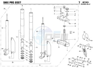 SMX PRO 50 drawing SUSPENSION